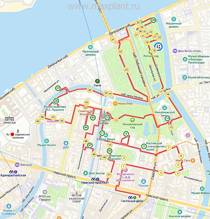 Les jardins d'été et Mikhaïlovski